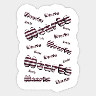 Hearts fc 3d floating Sticker